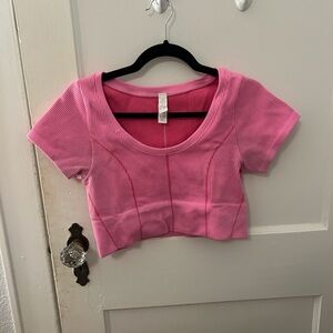 OFFLINE by aerie pink workout top